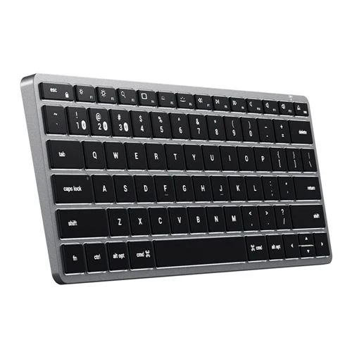 Teclado Satechi Slim X1 Bluetooth Retroiluminado Compacto Gris Espacial
