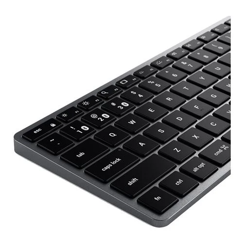 Teclado Satechi Slim X1 Bluetooth Retroiluminado Compacto Gris Espacial
