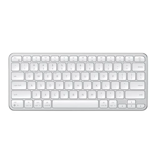 Teclado Satechi Slim EX1 Inalambrico Compacto Multidispositivo Plateado