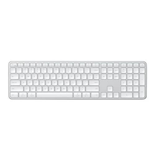 Teclado Satechi Slim EX3 Inalambrico Full Size Multidispositivo Plateado