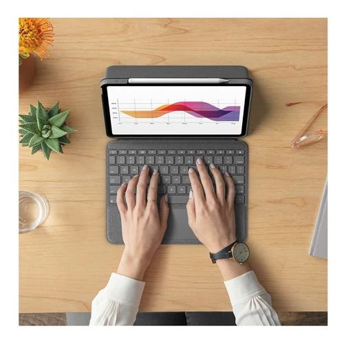 Funda con Teclado Logitech Folio Touch para iPad Air 11'' (M2) Gris
