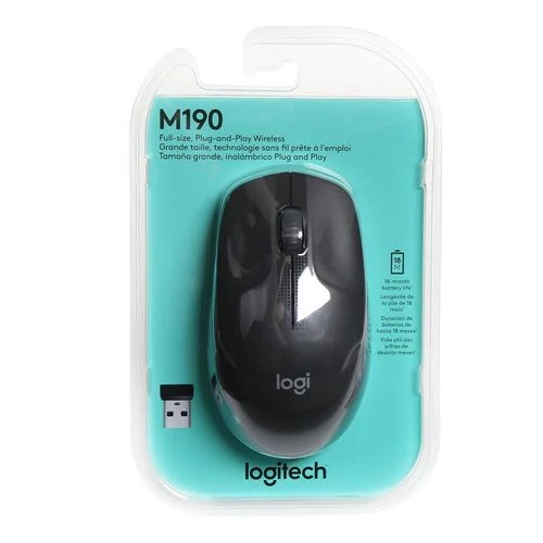 Mouse Logitech M190 Inalámbrico Grafito