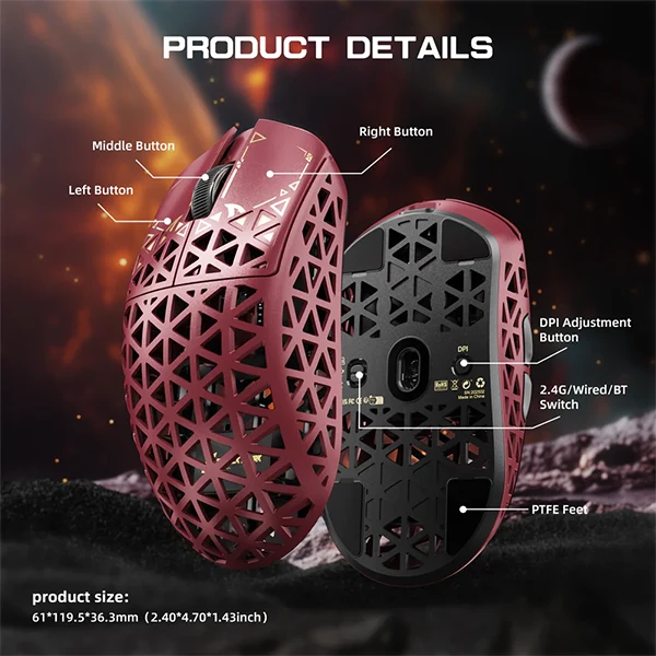 ATTACK SHARK R5 Ultra (Red)