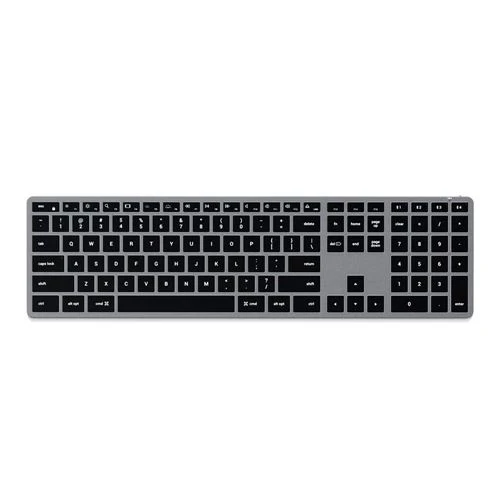Teclado Satechi Slim X3 Bluetooth Retroiluminado con Numpad Gris Espacial