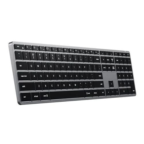 Teclado Satechi Slim X3 Bluetooth Retroiluminado con Numpad Gris Espacial