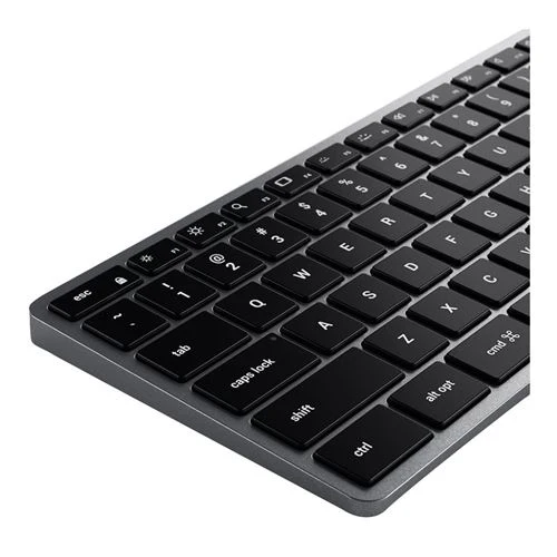 Teclado Satechi Slim W3 Cableado USB-C Retroiluminado con Numpad Gris