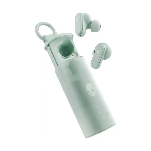 Audífonos Skullcandy Dime Evo True Wireless Bluetooth con Estuche Clip y 36 Horas de Batería - Verde Salvia