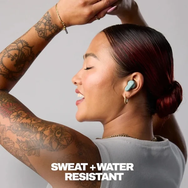 Audífonos Skullcandy Dime Evo True Wireless Bluetooth con Estuche Clip y 36 Horas de Batería - Verde Salvia
