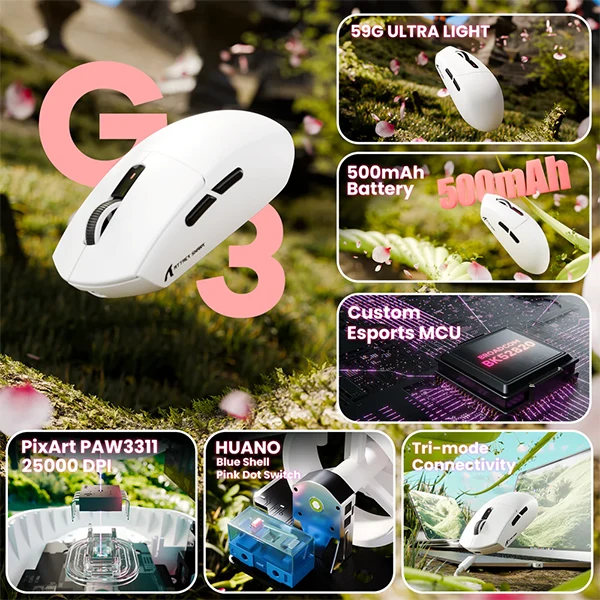 ATTACK SHARK G3 (White)
