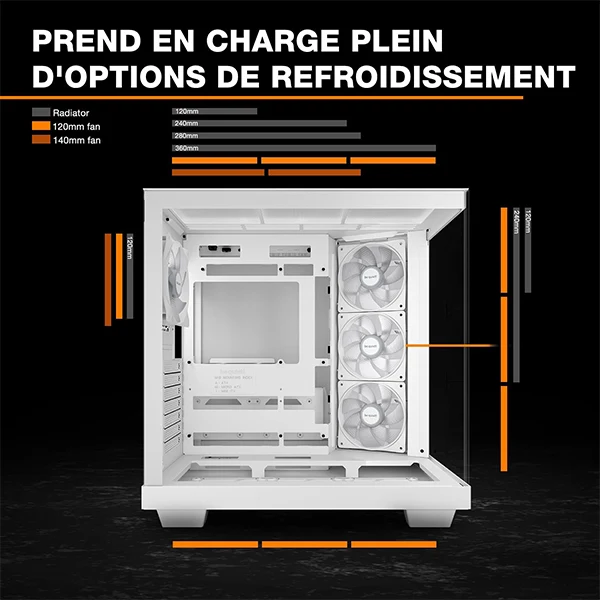 be quiet! Light Base 500 LX Blanc