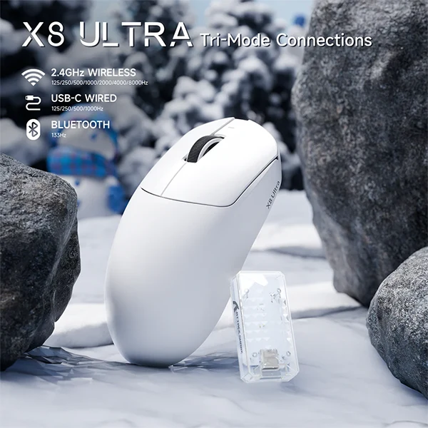 ATTACK SHARK X8ULTRA (White)