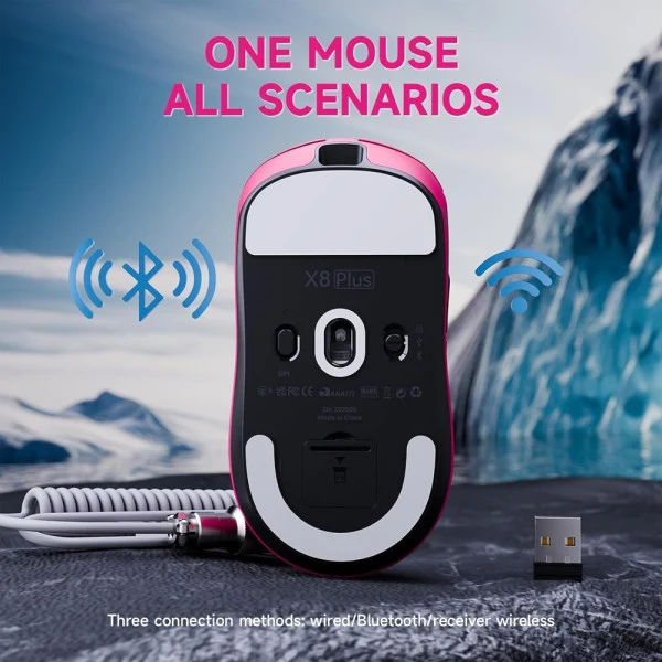 ATTACK SHARK X8PLUS (Berry Red)