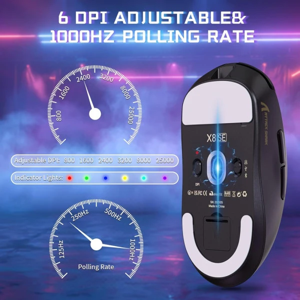 ATTACK SHARK X8SE (Black)