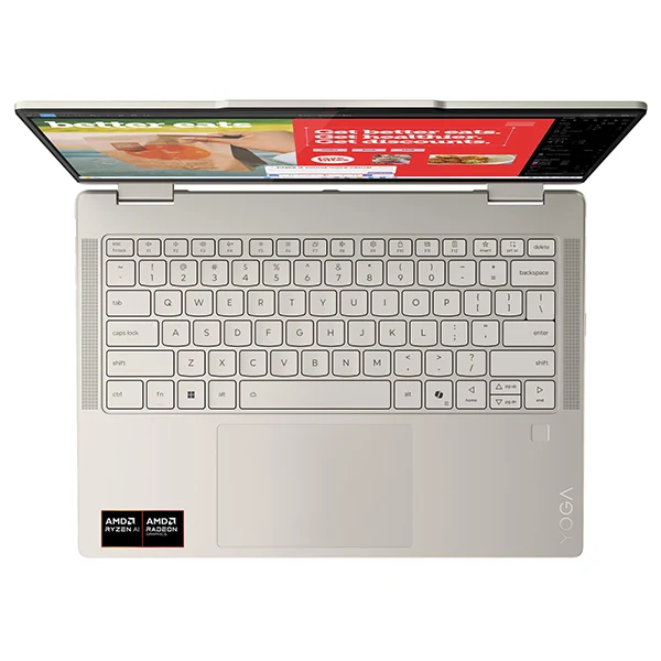 Lenovo Yoga 7 2-in-1 14AKP10 AMD Ryzen AI 5 340/16GB DDR5/512GB SSD/AMD Radeon 840M Graphics/14" WUXGA OLED Seashell