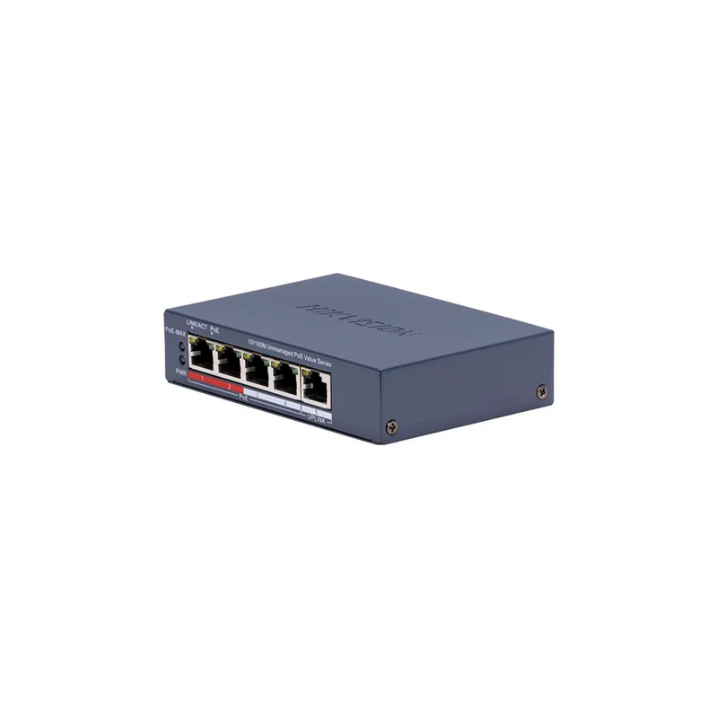 Switch Hikvision DS-3E0105P-E/M(C) 4 Puertos PoE+