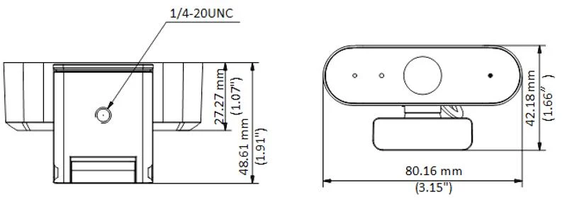 Cámara Web Hikvision DS-U02 2 MP Lente 3.6 mm