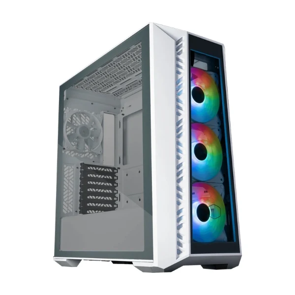 Case Cooler Master Gaming MasterBox 520 - Mid Tower - Vidrio Templado - ARGB - Blanco