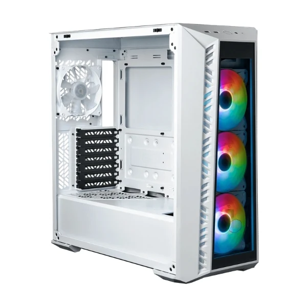 Case Cooler Master Gaming MasterBox 520 - Mid Tower - Vidrio Templado - ARGB - Blanco
