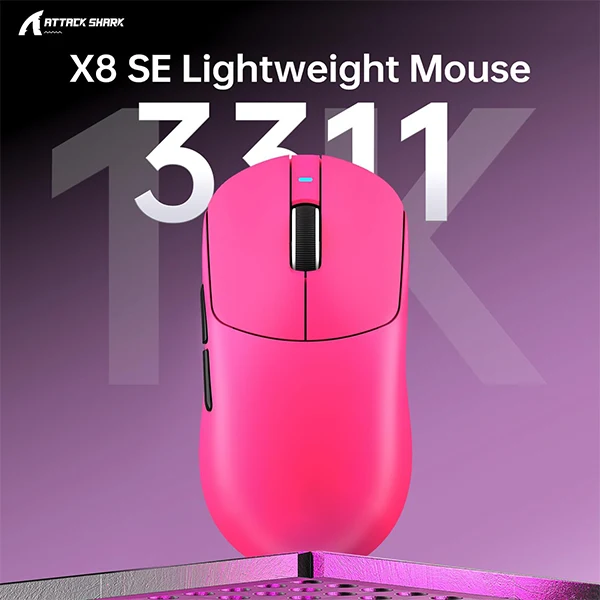 ATTACK SHARK X8SE (Berry Red)