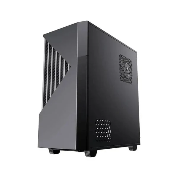 Case Gamemax Gaming Contac COC Mid Tower - 3 Ventiladores ARGB - Vidrio Templado - Gris/Negro