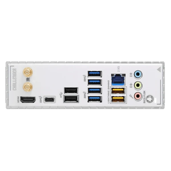 Tarjeta Madre ASRock B860 Challenger WiFi - ATX - Socket LGA1851 - DDR5 8666+ - PCIe 5.0 - 3x M.2 - WiFi 7 - Blanco