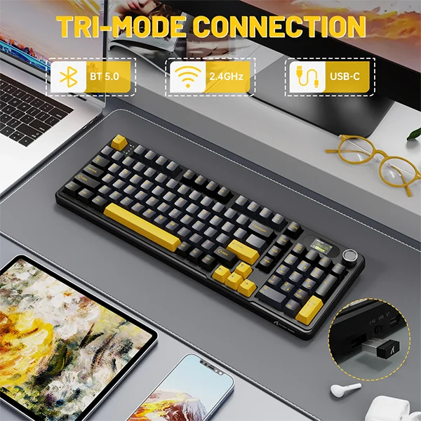 ATTACK SHARK X98 PRO Wireless Blueberry Switch (Star Black)