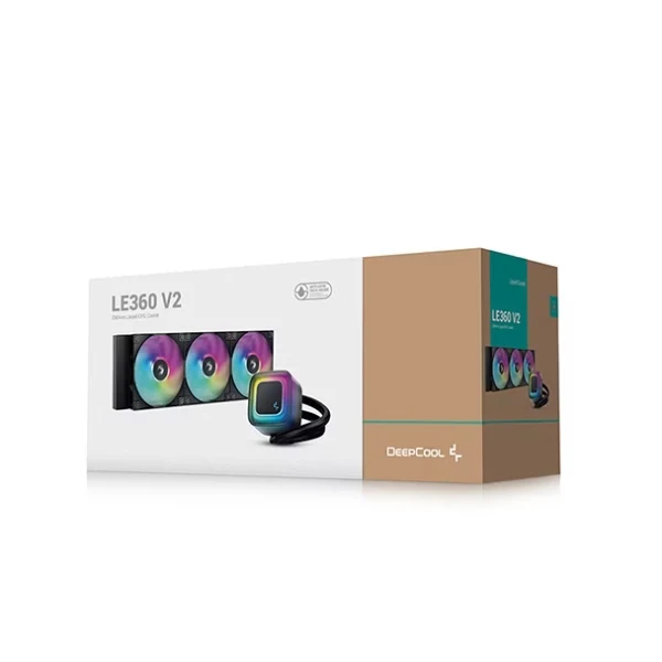 Enfriador Líquido DeepCool LE360 V2 - 360 mm - TDP 280W - PWM - LGA1851 - AM5 - RGB - Negro - R-LE360-BKAMMC-G-2