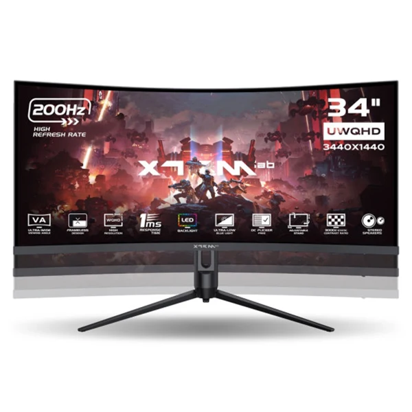 XTRMLAB X34G20VCQ 34" 200Hz WQHD Curved