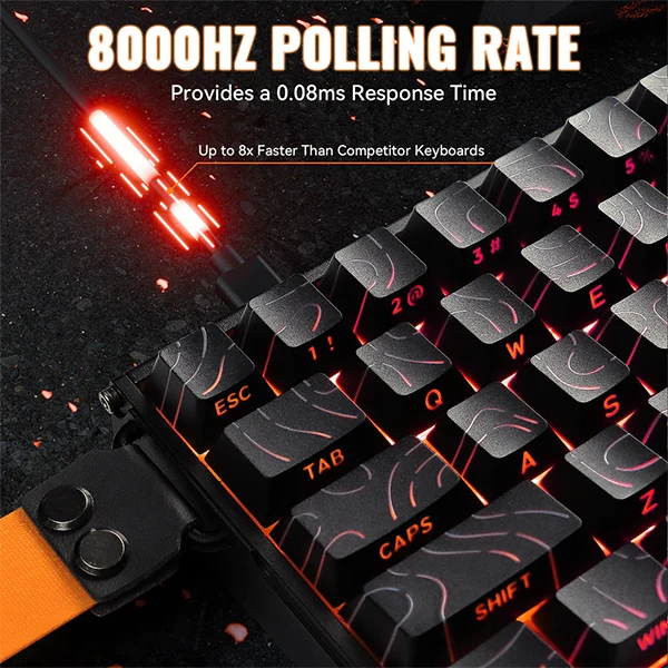 ATTACK SHARK X68MAX HE Magnetic Switch (Black Contours)