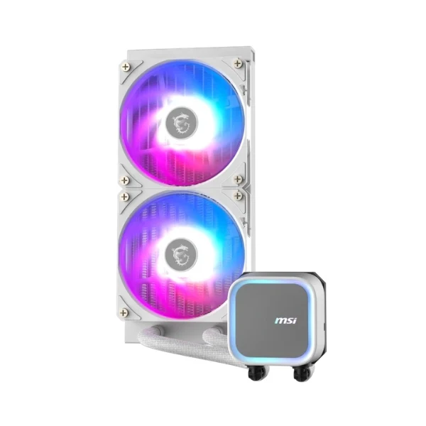 Enfriador Líquido MSI MAG CORELIQUID A13 240 - ARGB - LGA1700/LGA1851 - AM4/AM5 - Blanco