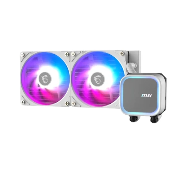 Enfriador Líquido MSI MAG CORELIQUID A13 240 - ARGB - LGA1700/LGA1851 - AM4/AM5 - Blanco