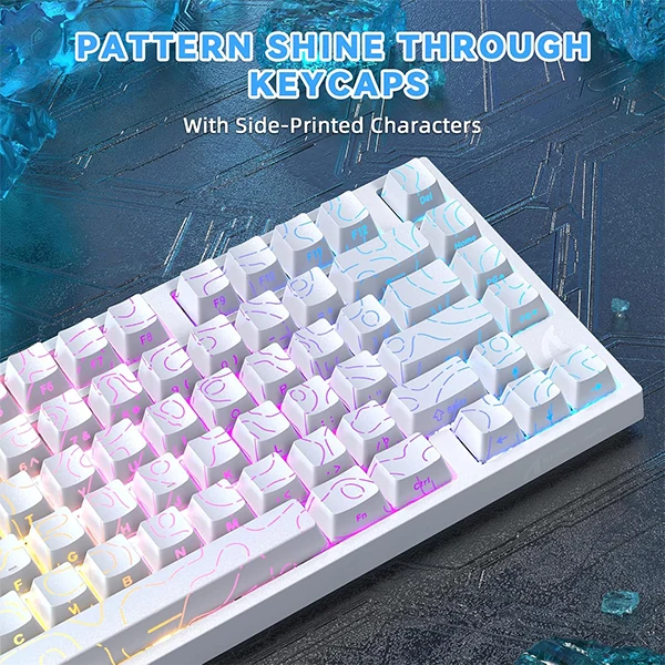 ATTACK SHARK R82 HE Rapid Trigger Magnetic Switch (White Contours)