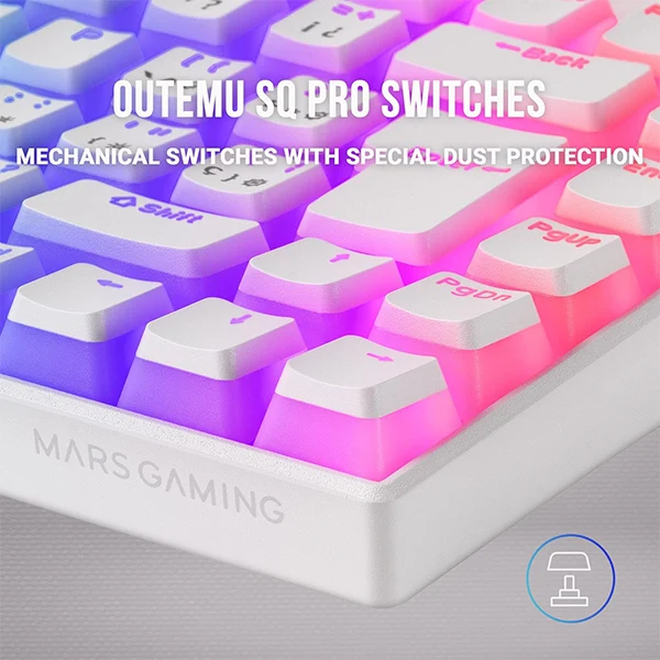 Mars Gaming MKCLOUD Red Switch (Blanc)