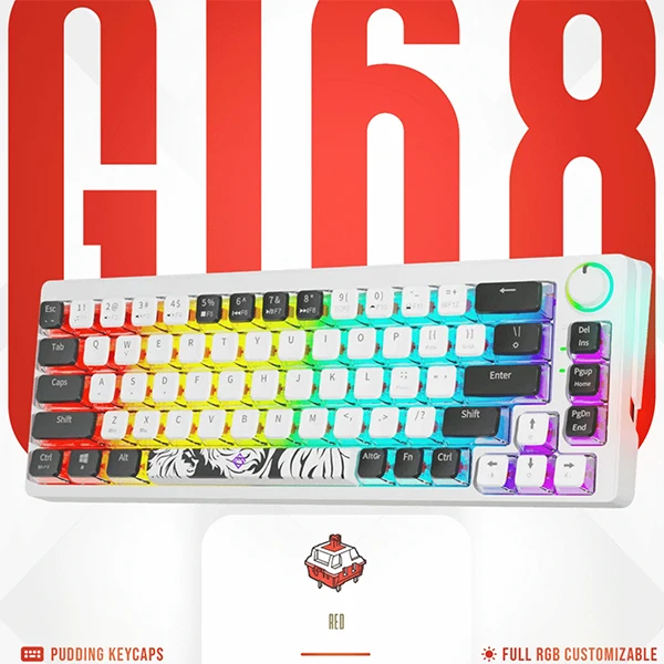 M4G GOLDEN LION GI68 RGB Blanc