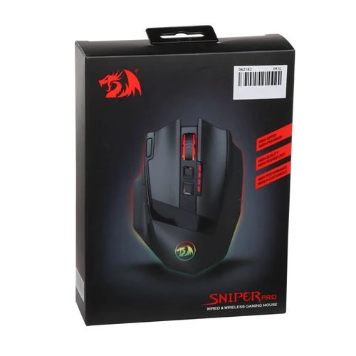 Mouse Redragon Sniper Pro M801P Inalámbrico/Cableado Gaming Negro