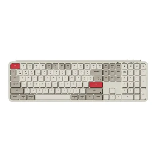 Teclado Keychron B6 Pro Ultra Slim Inalámbrico Full-Size - Rojo Retro