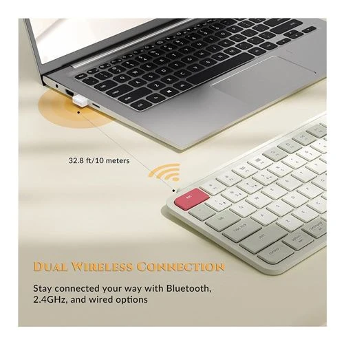 Teclado Keychron B6 Pro Ultra Slim Inalámbrico Full-Size - Rojo Retro