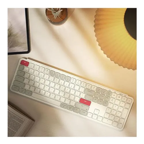 Teclado Keychron B6 Pro Ultra Slim Inalámbrico Full-Size - Rojo Retro