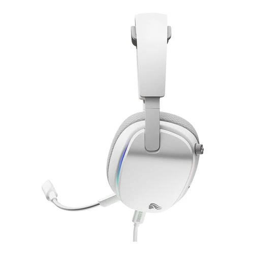 Audífonos Glorious GHS Eternal RGB Cableado Gaming Blanco