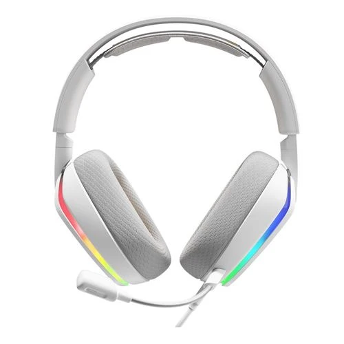 Audífonos Glorious GHS Eternal RGB Cableado Gaming Blanco