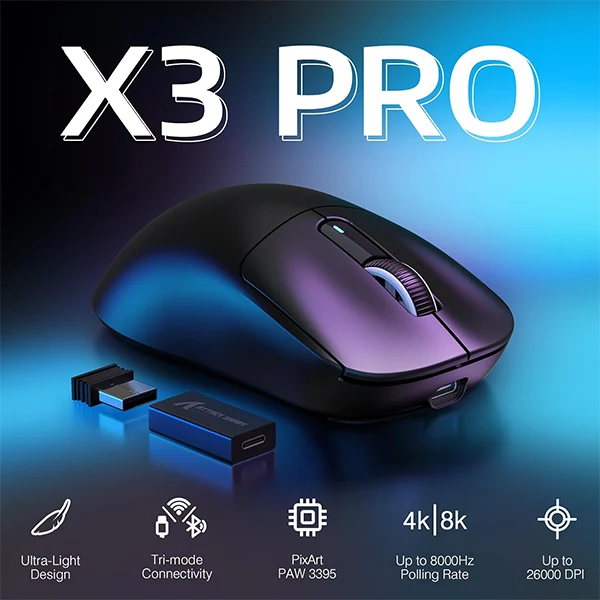 ATTACK SHARK X3 Pro (Black)