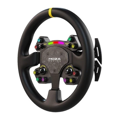 Aro de Volante Moza RS V2 con Carbono Forjado y Cuero PC