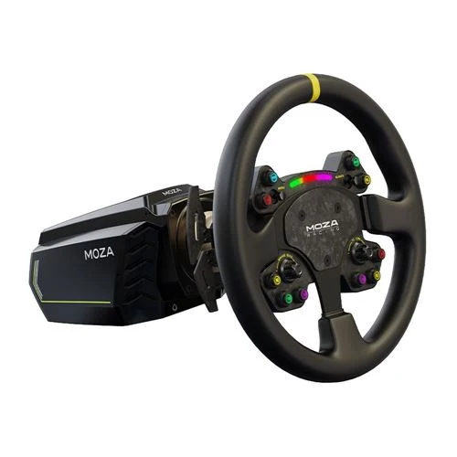 Aro de Volante Moza RS V2 con Carbono Forjado y Cuero PC