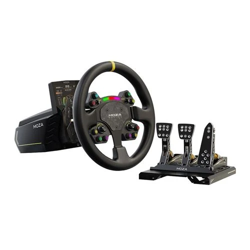 Aro de Volante Moza RS V2 con Carbono Forjado y Cuero PC