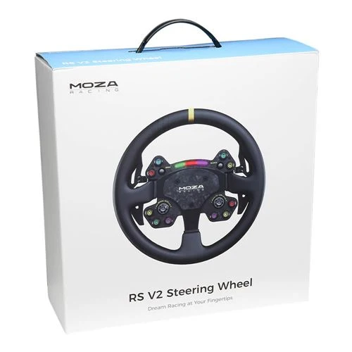 Aro de Volante Moza RS V2 con Carbono Forjado y Cuero PC