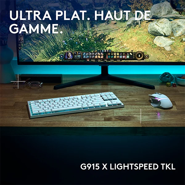 Logitech G G915X TKL Lightspeed Blanc (Version Tactile)