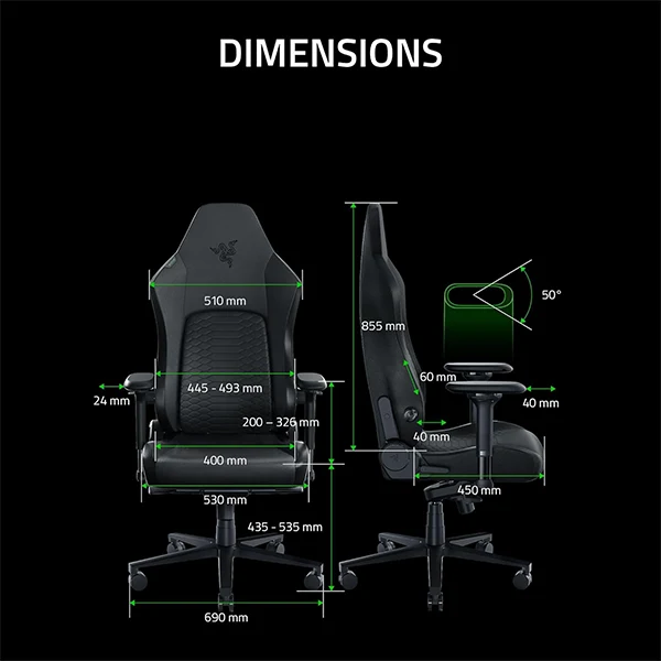 Razer Iskur V2 Noir