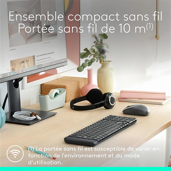 Logitech Combo MK220 Sans-fil (EN-AR)