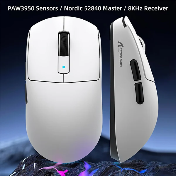 ATTACK SHARK R6 White