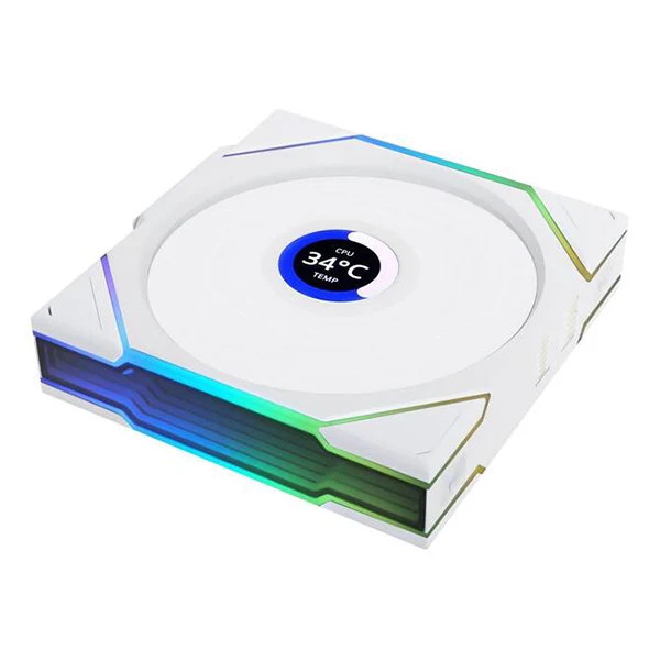 Lian Li Uni Fan TL Wireless LCD 120 Blanc (Pack de 3)